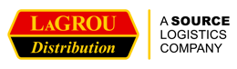 LaGrou Distribution, A Source Logistics Company logo.